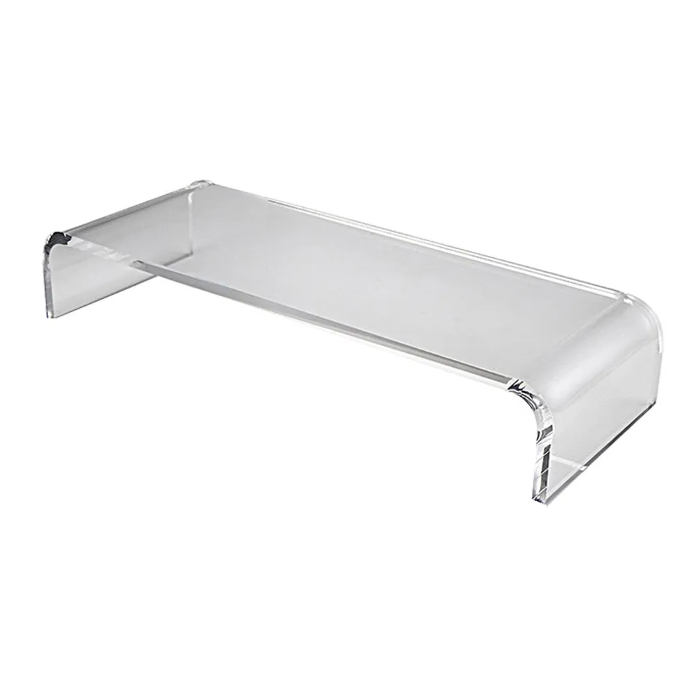 Acrylic Computer Monitor Riser Stand Desktop Monitor Stand Elevated Shelf for Office Home School Desk Organizer Laptop Holder