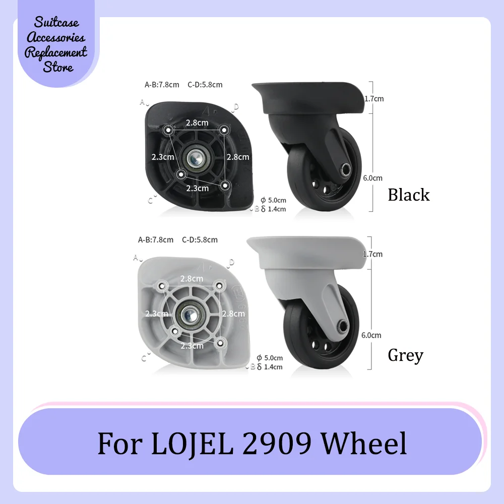 

For LOJEL 2909 Universal Wheel Replacement Suitcase Smooth Silent Shock Absorbing Durable Wheel Accessories Caster Wheels