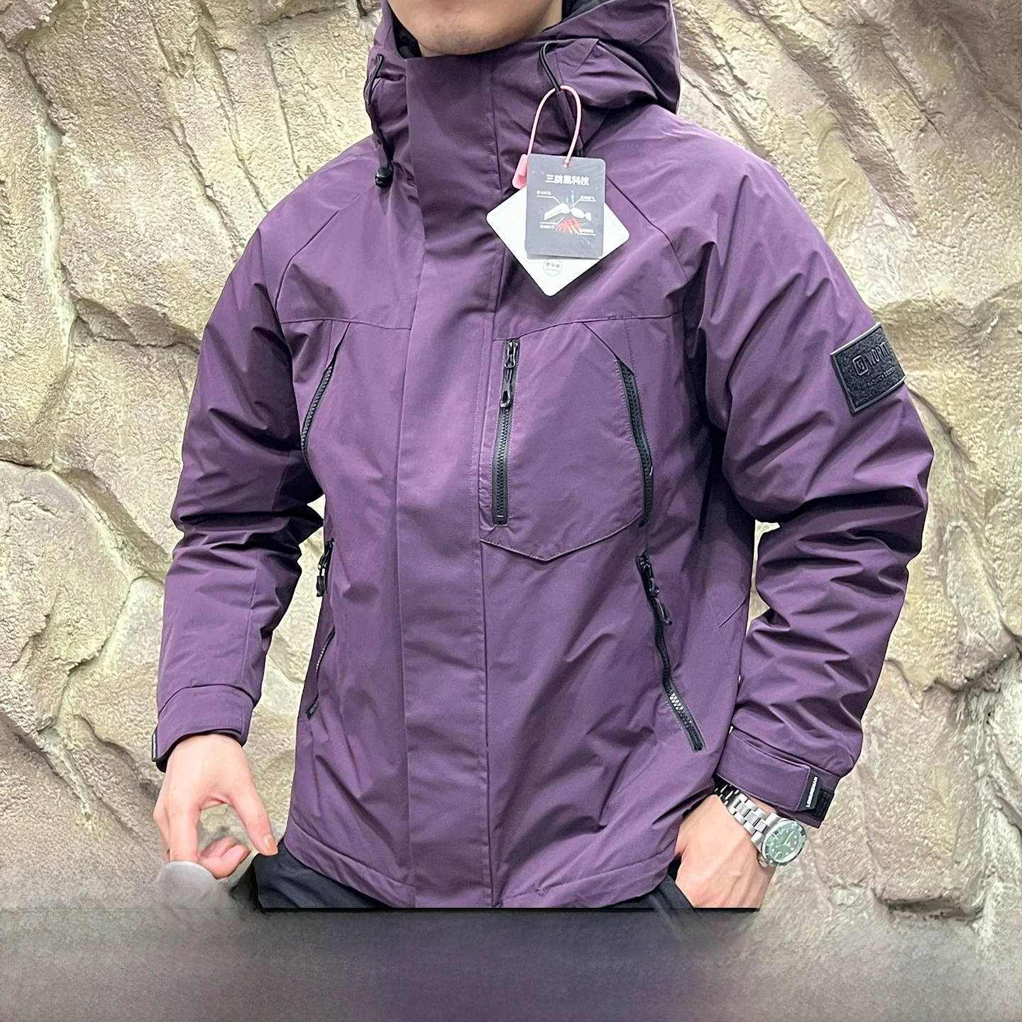 

Мужской зимний пуховый жилет для активного отдыха, ветрозащитный, водонепроницаемый, с наполнителем из 90% белого пуха, утепленный, из полиэфирного волокна, с длинными рукавами