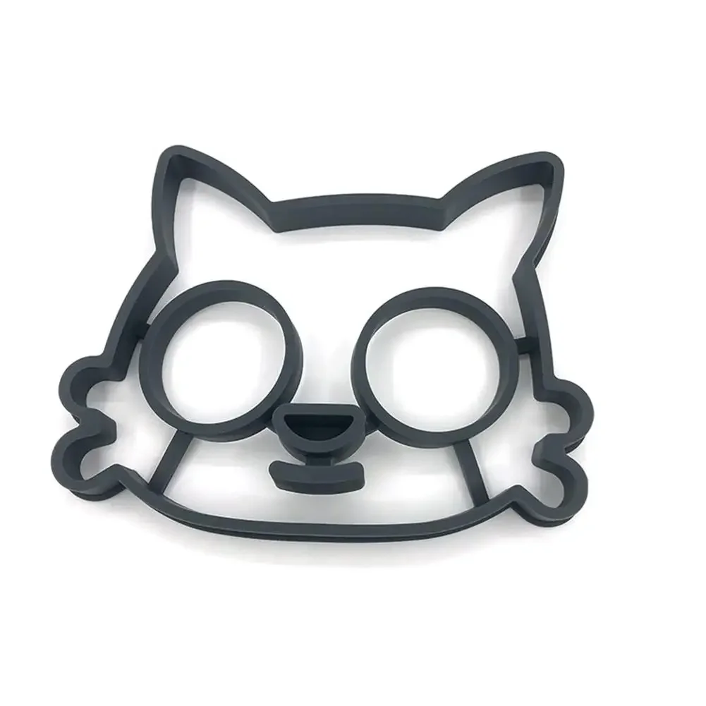 Silicone Cat Thicker Silica Gel Form for Frying Eggs Tools Breakfast Omelette Mold Device Pancake Ring Egg Shaped Kitchen Tool 5