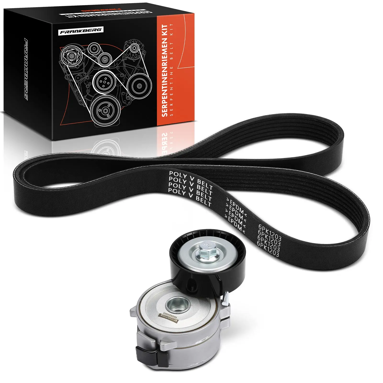 Frankberg 1x Zahnriemensatz Zahnriemen Wasserpumpe für Citroën C5 2 3 C6 C8 Peugeot 407 508 607 Fiat Lancia K146PK1203 VKMA33133