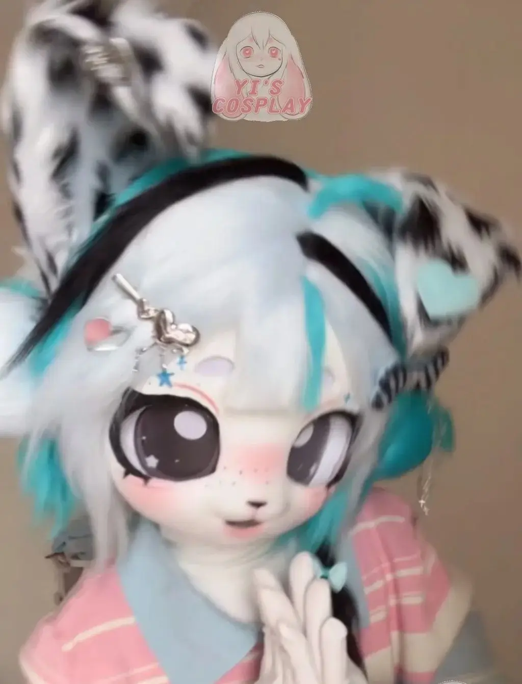 

Handmade Custom Fursuit head Yis Cosplay Furry Kigurumi Head Kemono Headsets Beast Customized Fursuit Kemono Head