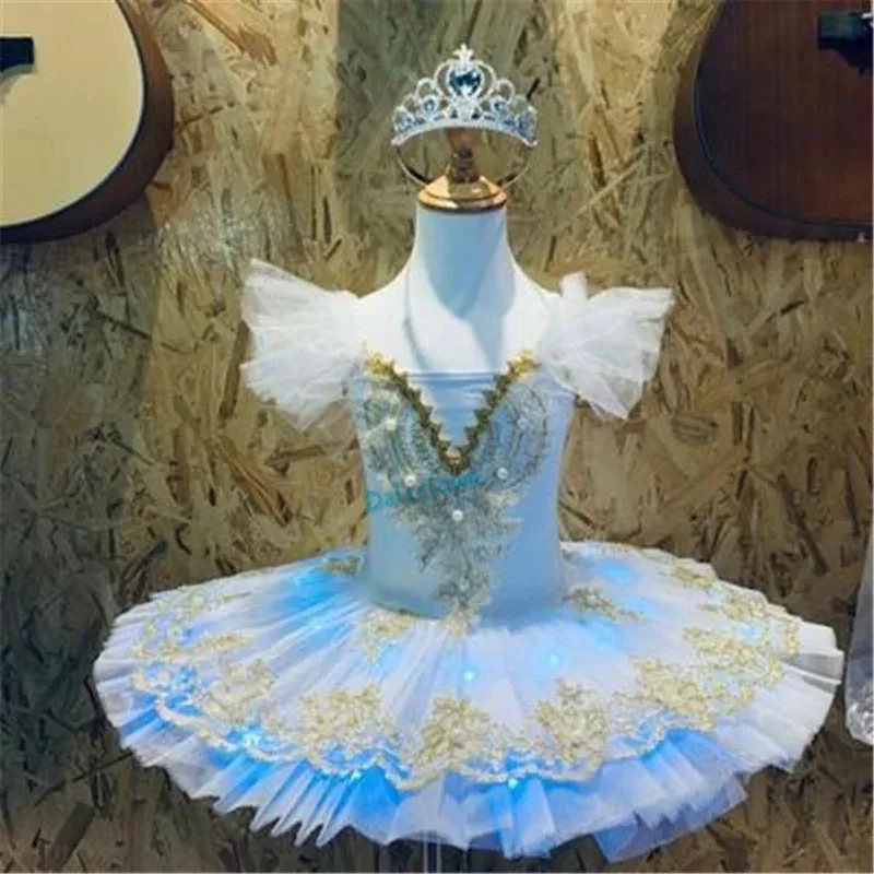 A Litter Of Bears Professional Ballet Girls Blue Pink Platter Pancake Tutu Ballerina Party Dress Adult Women Chil 2025 New