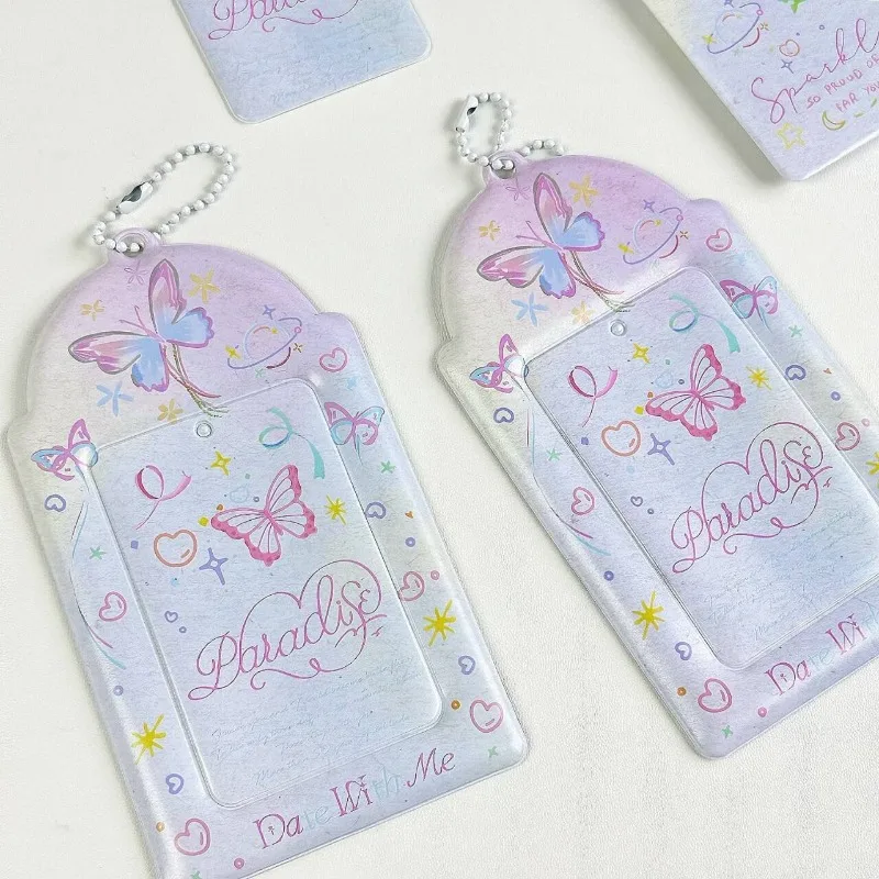 Butterfly 3 Inch Photocard Holder, Cute Small Animal Pattern Idol Photo Display Storage Sleeve