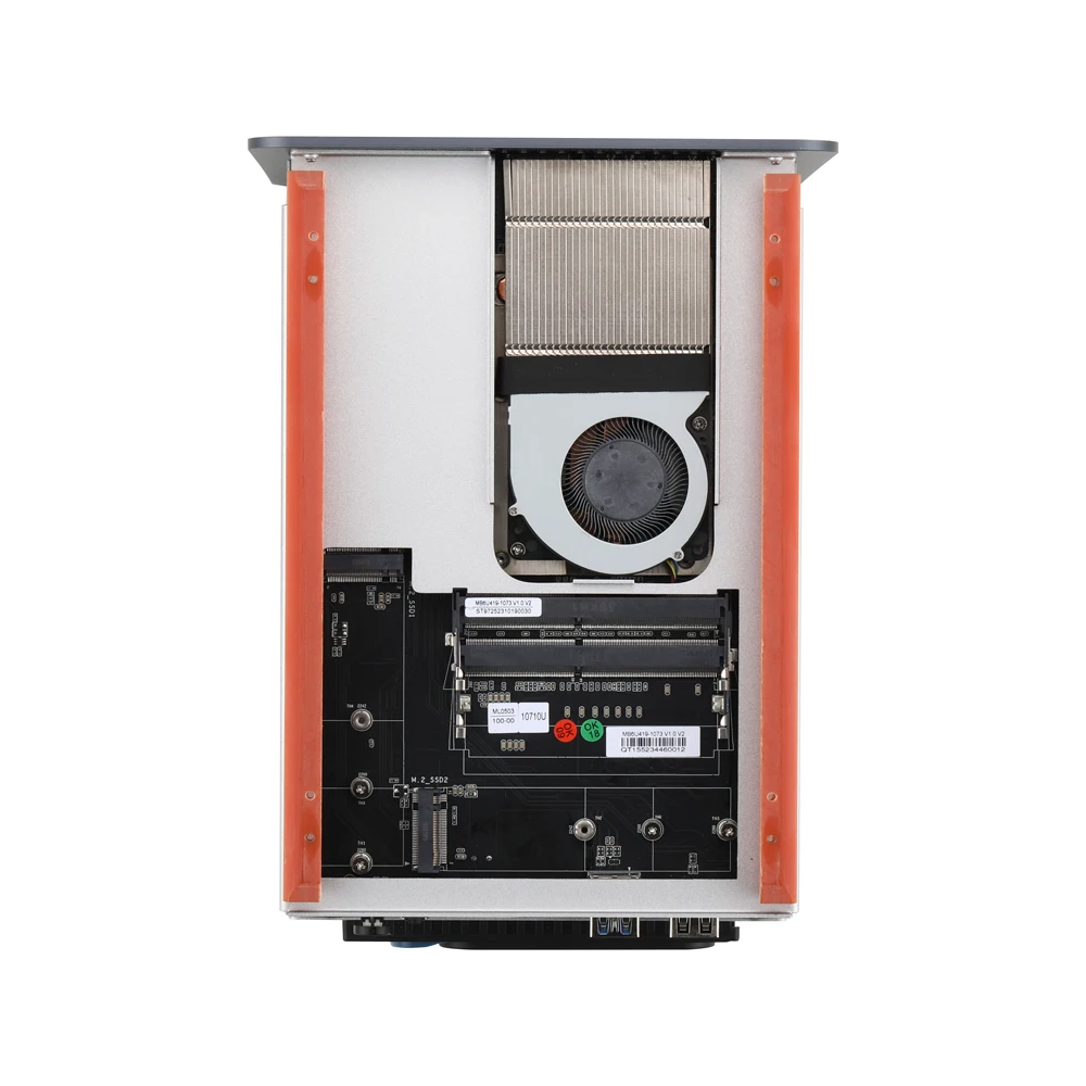 Qotom Q30900DS Core I3 I5 I7 CPU Nas خادم تخزين يدعم 4 × 3.5 بوصة HDD، 2 × M.2 SSD