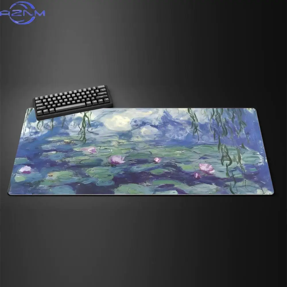 Impressionist Art Claude Monet Mouse Pad Mousepad Large Gaming Mouse Pad LockEdge Thickened Computer Keyboard Table Desk Mat
