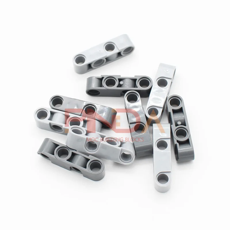 High-Tech Part Compatible JJ6039 Liftarm Thick 1x4 Right Angle Steering with 4 Hole Building Block Bricks Accessories Technology