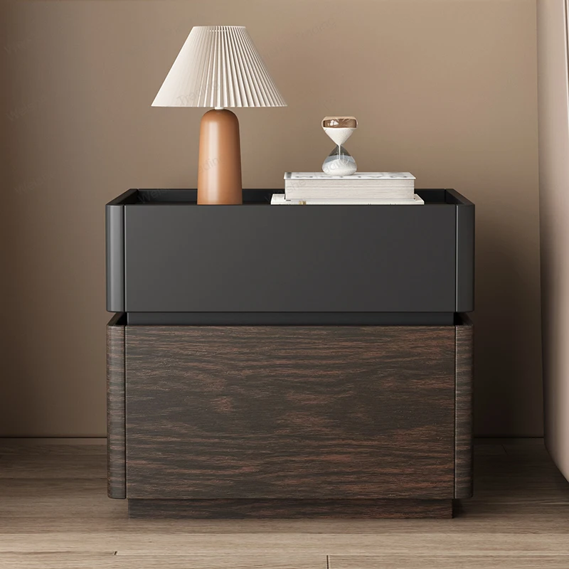 Simple Minimalist Nightstand Nordic Storage Aesthetic Trendy Bedside Table Luxury Italian Mesitas De Noche Bedroom Furniture