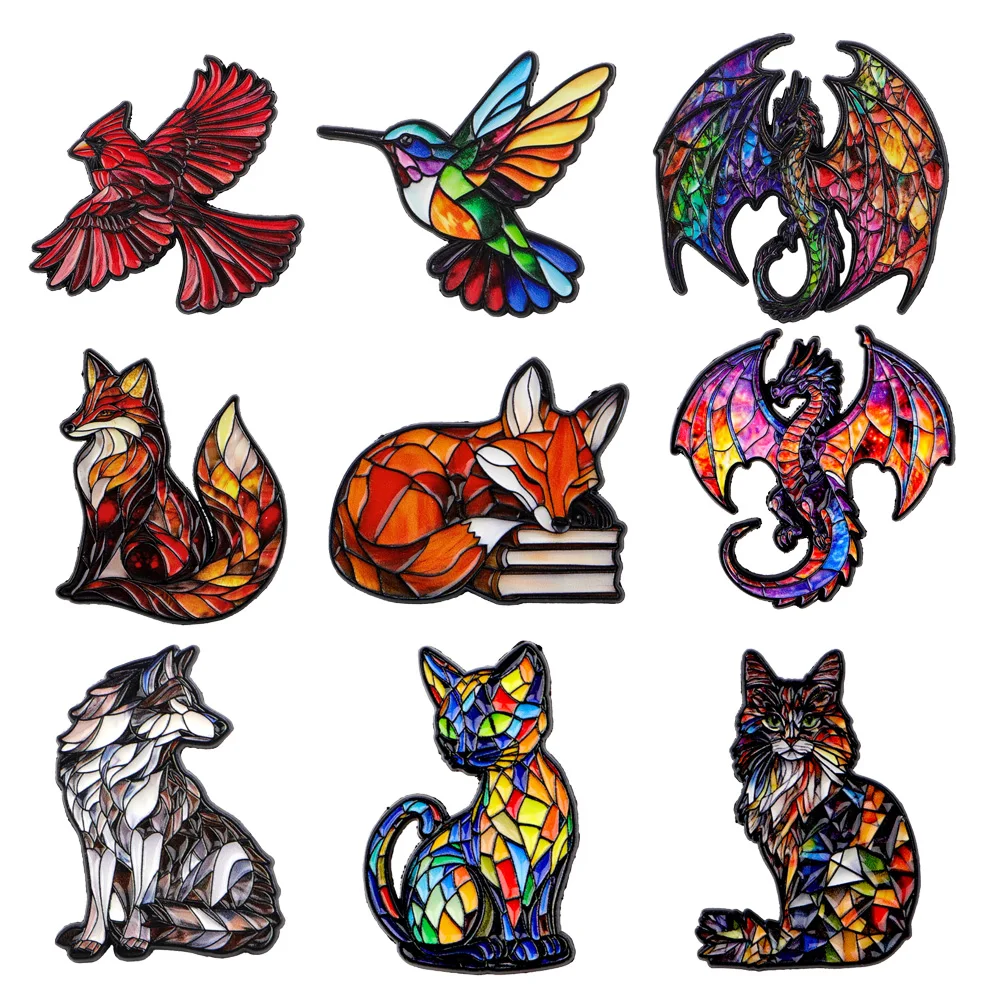 Retro Stil Drachen Vogel Anstecknadeln für Rucksack Männer Frauen Emaille Pin Brosche für Kleidung Emaille Abzeichen Schmuck Zubehör