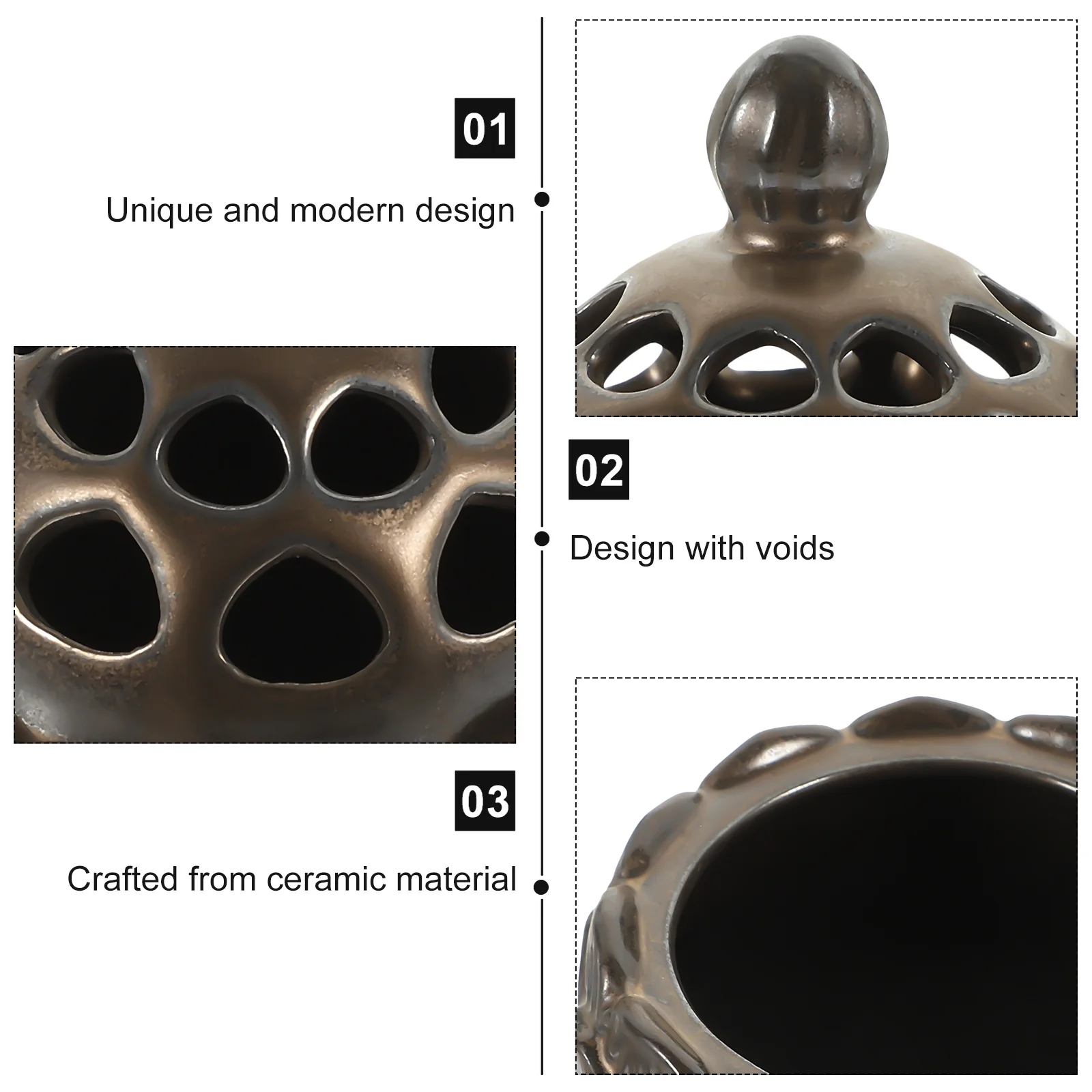 

Ceramic Mini Incense Burner Portable Tea Tray Decoration Elegant Aroma Burner Home Office Desktop Accessory Ceramic Censer