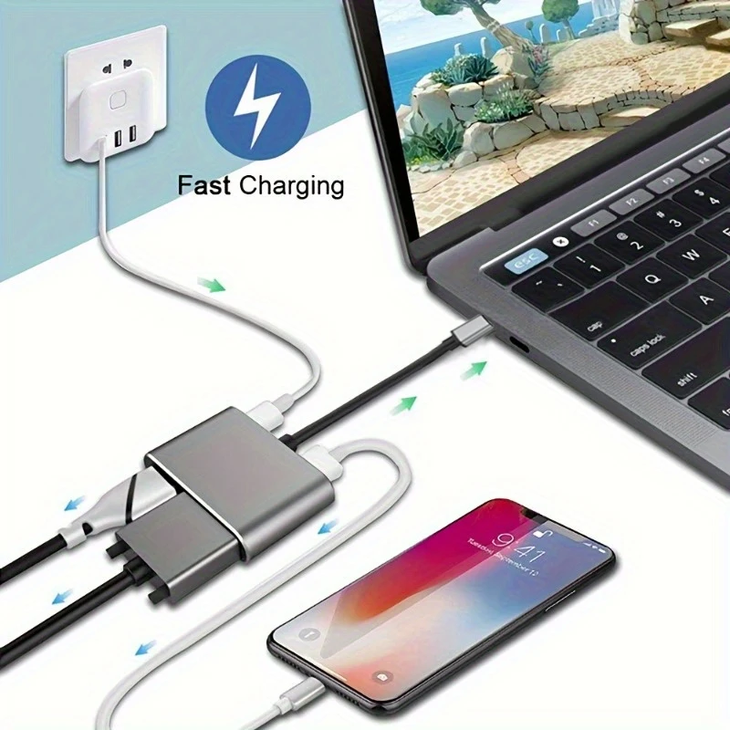 4-In-1 Type C Adapt…