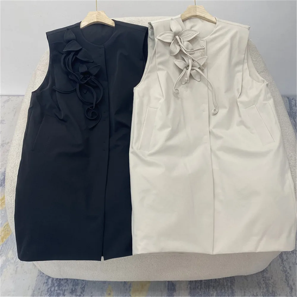 Autumn And Winter New White Goose Down Down Vest Woman Sleeveless Waistcoat Jacket