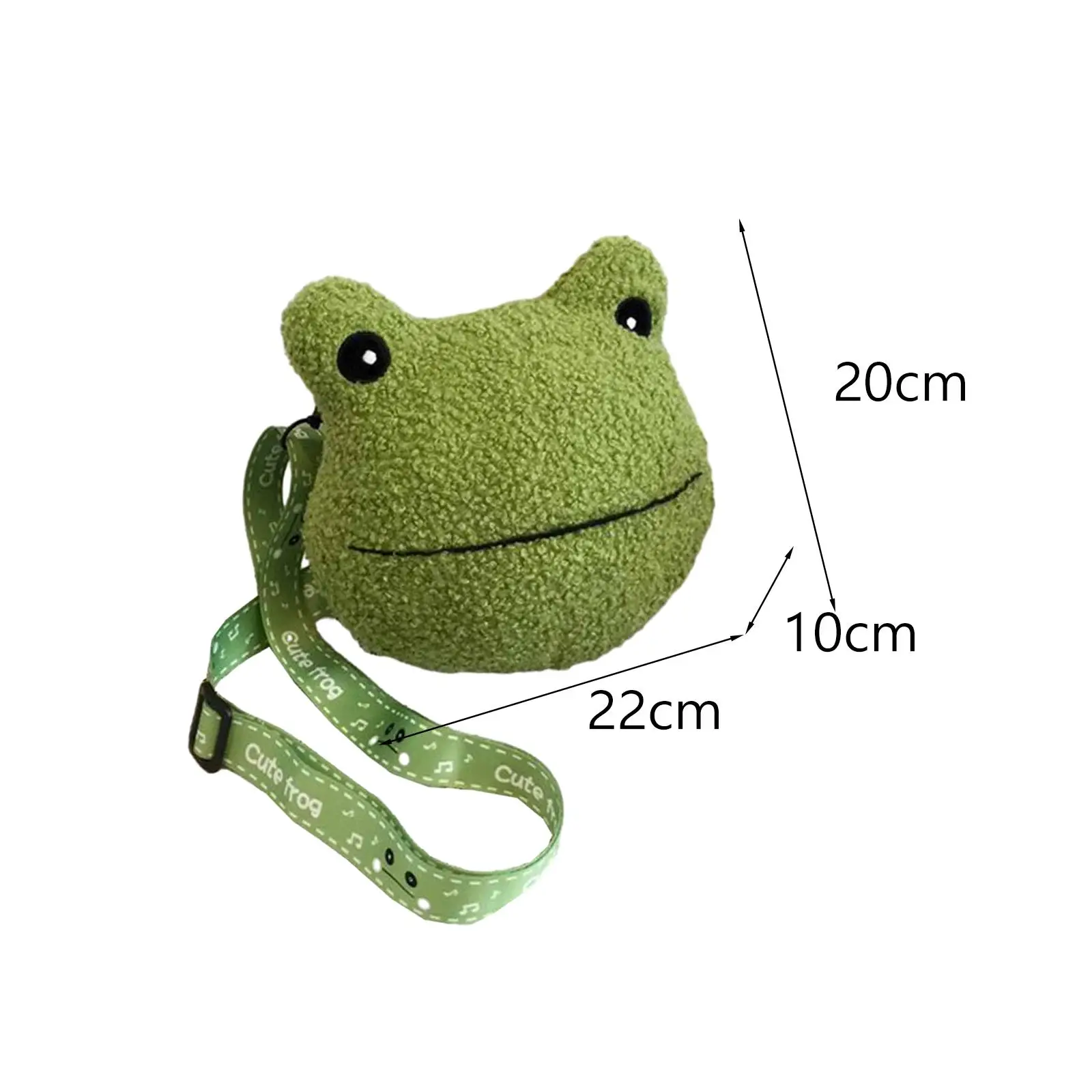 Frog Crossbody Bag Cartoon Pattern Women Shoulder Bag for Beach Girls Travel