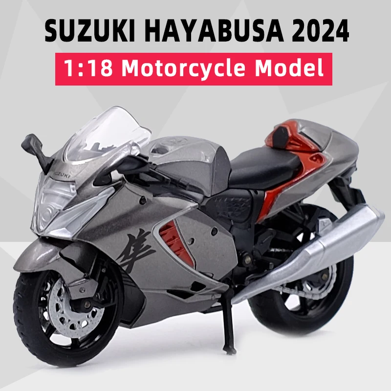 Caipo 1:18 Suzuki Hayabusa 2024 Diecast Motorcycle Model Workable