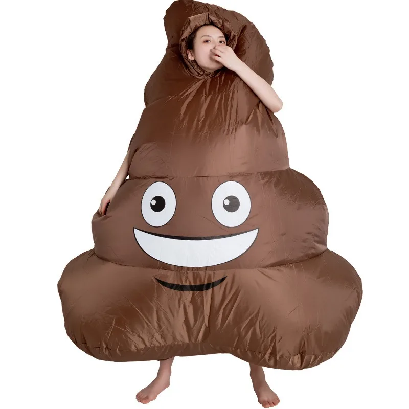 

Funny Performance Inflatable Costume for Adult Halloween Christmas Carnival Theme Party Parody Feces Inflatable Clothes