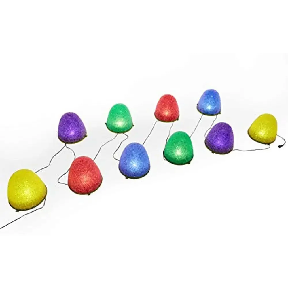 10 Pack LED Gumdrop Christmas Pathway Lights Multicolor Electric Waterproof Outdoor Decor