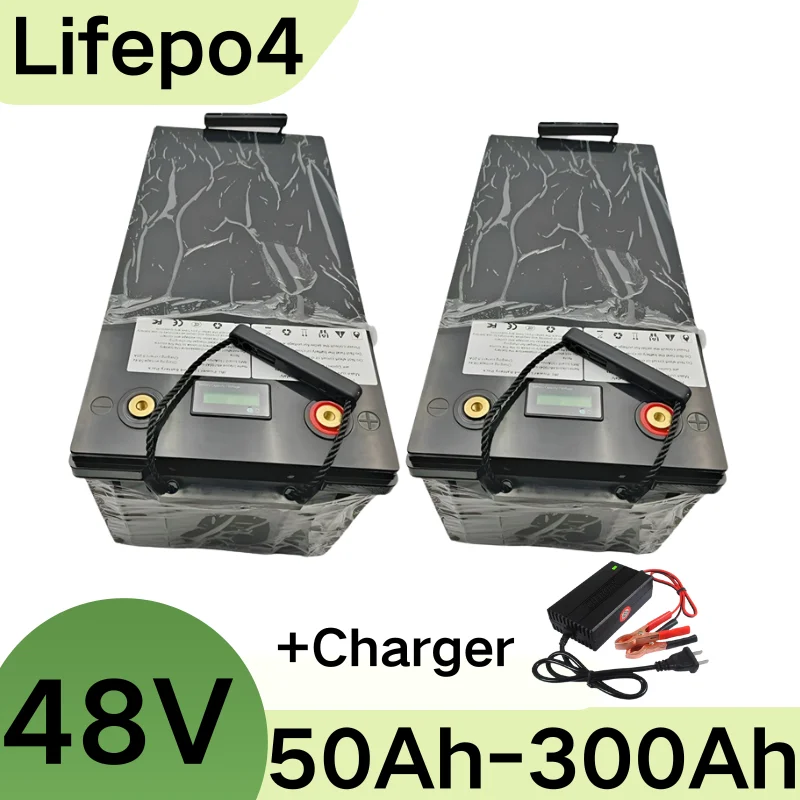 

Литиевая батарея Lifepo4, 48 В, 50/100/150/200/300 Ач, Bluetooth, для системыème Solaire, Onduleur 3000/5000/6000 Вт