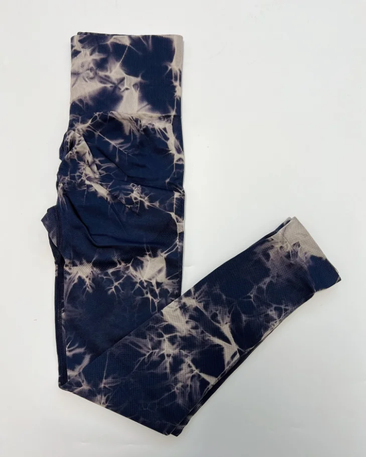 Frauen Tiedye Gym Leggings Nahtlose Mujer Push-Up Nahtlose Hosen Scrunch Sport Fitness Hohe Taille Workout Yoga Leggins Drop Schiff – Detail 5