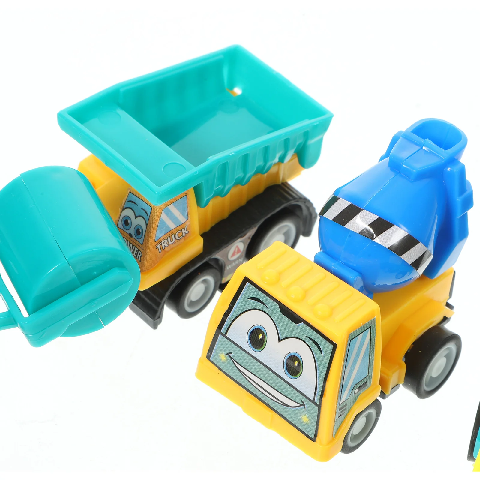 6 Pcs Children's Cartoon Mini Inertia Pull-back Set Toy Bag Gift Creative Toys (engineering Vehicle Pieces) Boys Small