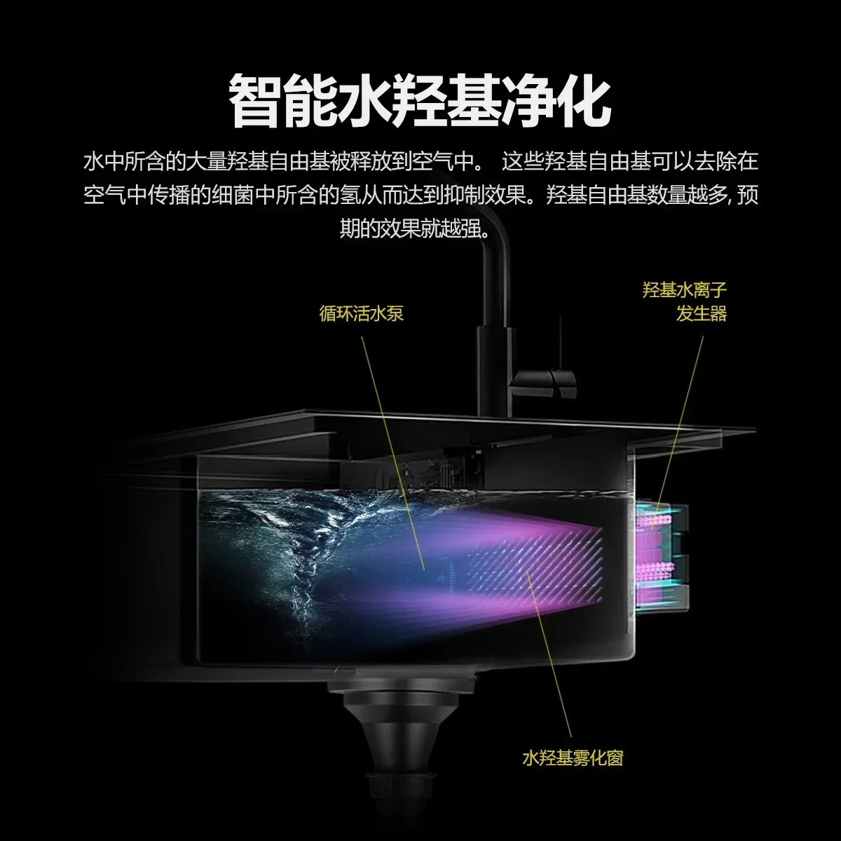 보이지 않는 작은 단일 탱크 세트, 과일 야채 청소 기계, 컵 와셔, 나노 블랙 콩 나카지마 바 세척 대야