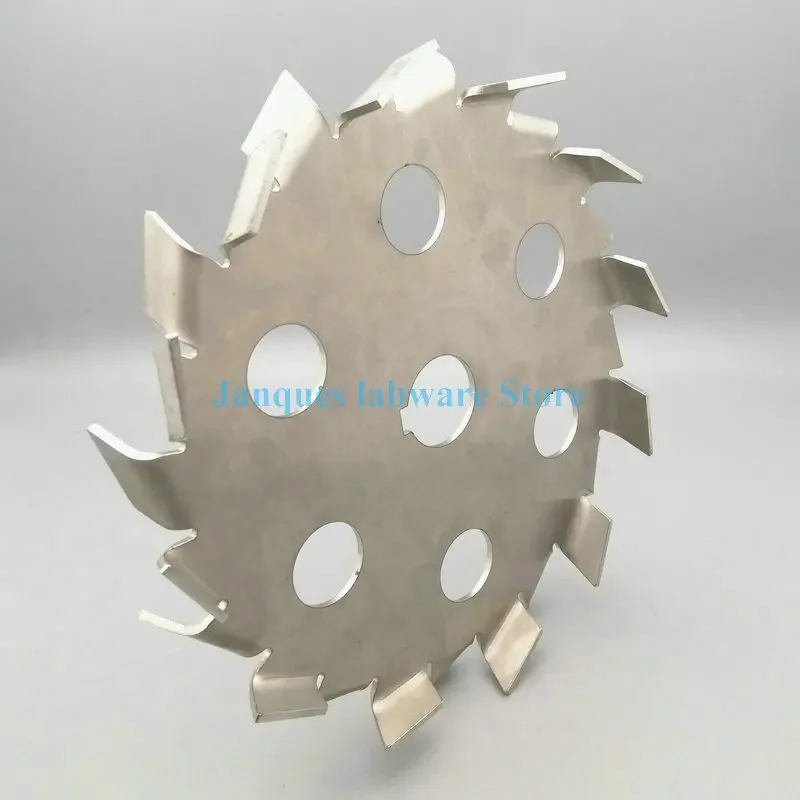 1pc 304 stainless steel Stirrer Dispersion plate with Diversion Hole, Saw-toothed Stirring Disc diameter 280mm to 500mm