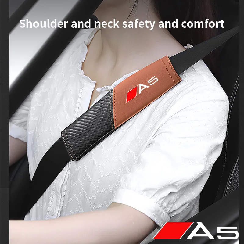 

1Pcs car seat belt cover shoulder pad interior accessories for Audi A5