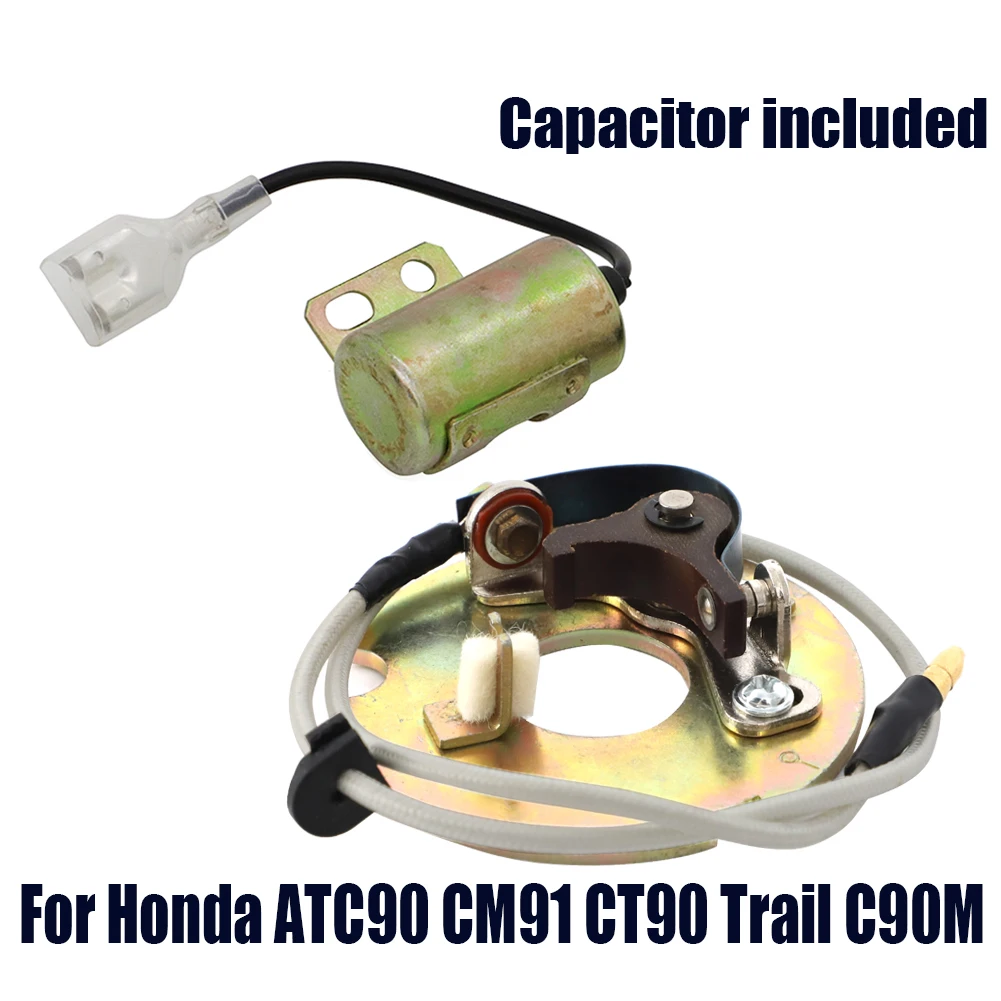 For Honda ATC90 CM91 CT90 Trail C90M Tune-Up Kit Ignition Points Condenser Kit ( Capacitor included )