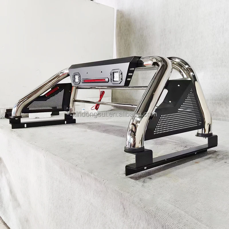 Deren High Quality Tough  Universal 4x4 Car PickUp Truck Stainless Steel Anti Sport Roll Bar for Toyotas Hilux Revo Tacoma Isuzu
