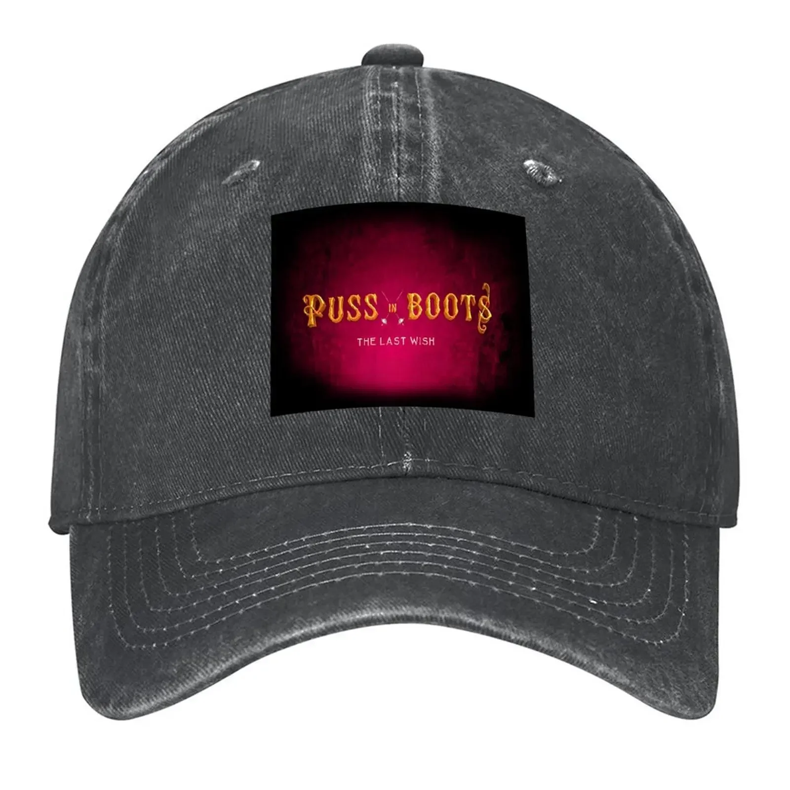 2026 Puss in Boots The Last Wish Movie logo Baseball Cap Funny hats New Hat men's big size hat Dropshipping Baseball For Men Wom