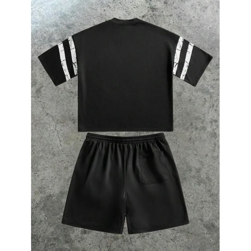 Setup Men's Summer Clothes Set Mens Shorts for Man Clothing Sports Suits Sweat Men's Top and Bottom Tracksuits Man Short Sets