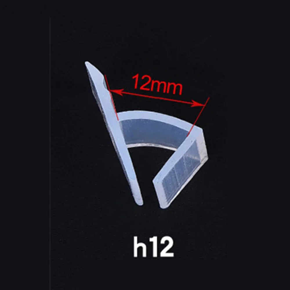 Silicone Rubber H Profile Sealing Strip for Shower Door Glass Casement 2M Weather Resistant Fit for 10-12mm Glass