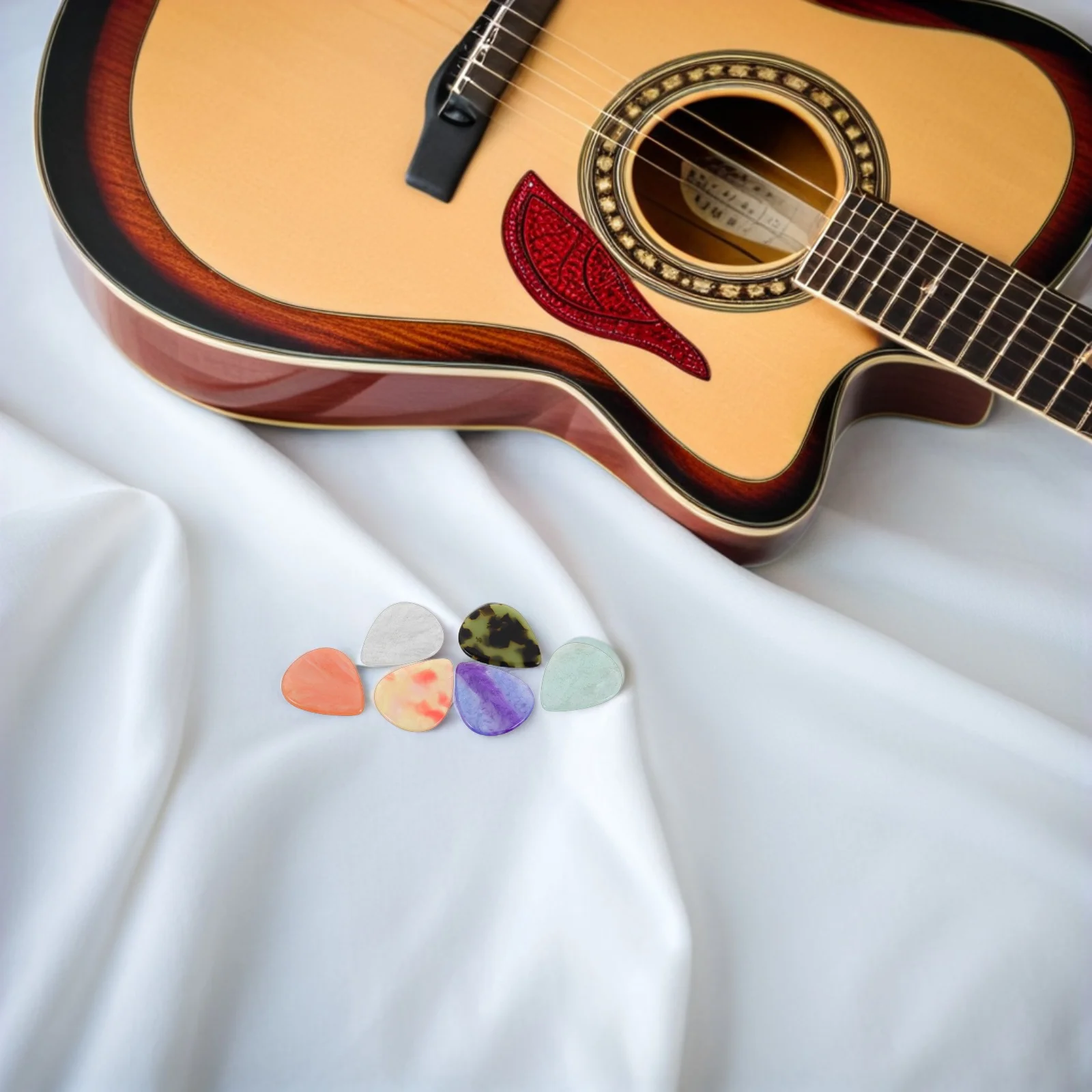 

6 Pcs Resin Guitar Pick Thin Picks Thumb Acoustic Banjo Bass Plectrums Electric Finger Accessories