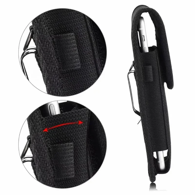 Pochette tactique pour téléphone portable, étui de transport en Nylon pour sport en plein air, avec boucle en D gratuite