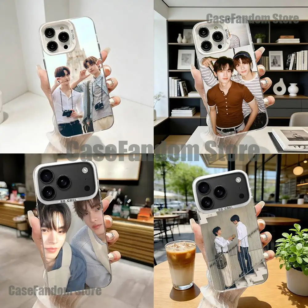 

D-Duang TV Series with You For iPhone 17,16,15,14,13,12,11,Mini,Pro,E,SE4,XS,MAX White Shockproof Candy Matte Cover