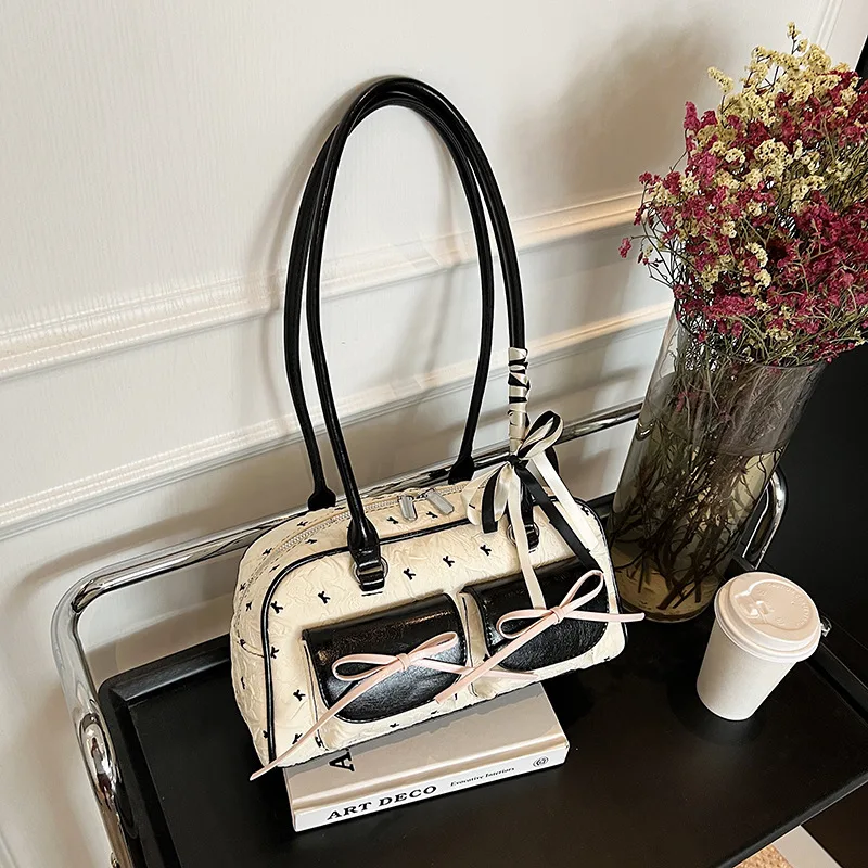 

Лето 2025 г., просторная сумка подмышки для женщин, модная сумка на плечо, стильная ручная сумка, модная функциональная сумка