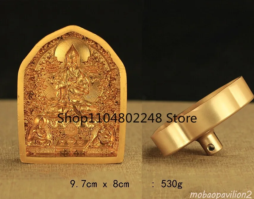 New Diamond Replica Buddha Statue Mold Copper Plated Alloy Mud Sato Wiping