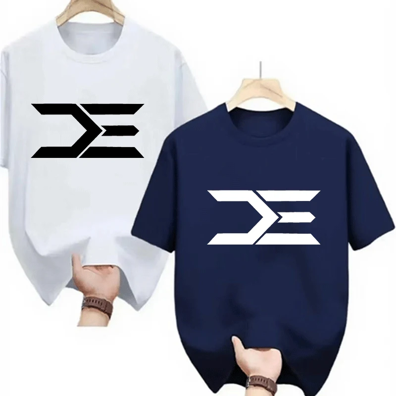 2 Pack Hot Sale Minimalist Arrow Symbol T-Shirt Casual Streetwear Short Sleeve Tops for Men Women Fashion Geometric Print Tee