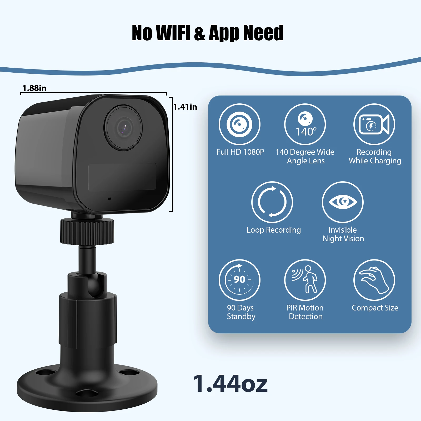 

Mini Home DV Surveillance Cameras Motorcycle Camera PIR Detection Sports Video Cameras Video Recorder No Network Require