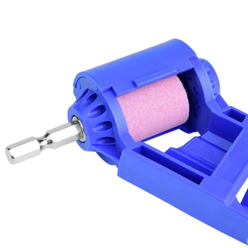 Portable Twist Drill Bit Sharpening Jig Roller Adapter Grinding Wheel Sharpener Power Tool Grinding Polishing Accessories