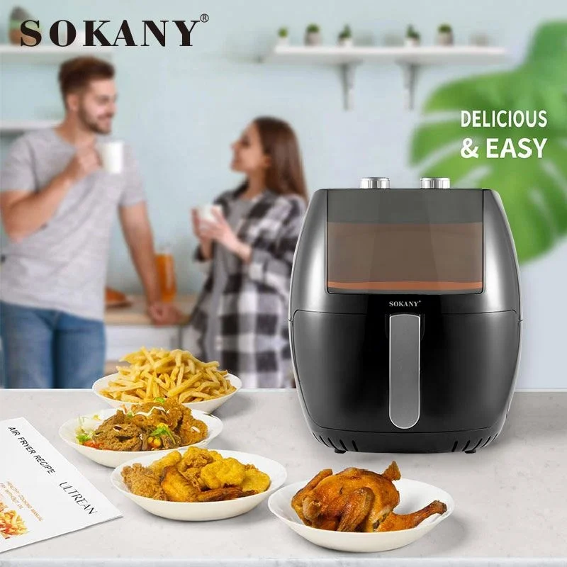 Sokany 8013 High Quality 1800W 7.7L Large Capacity Electric Air Fryers For Crisps Roasts Reheats Dehydrates