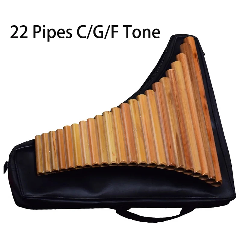 22 Pipes Pan Flute Traditional Chinese Bamboo Flute Accesories Professional Traversa Meditation Flute Music Pipe Instrument Gift