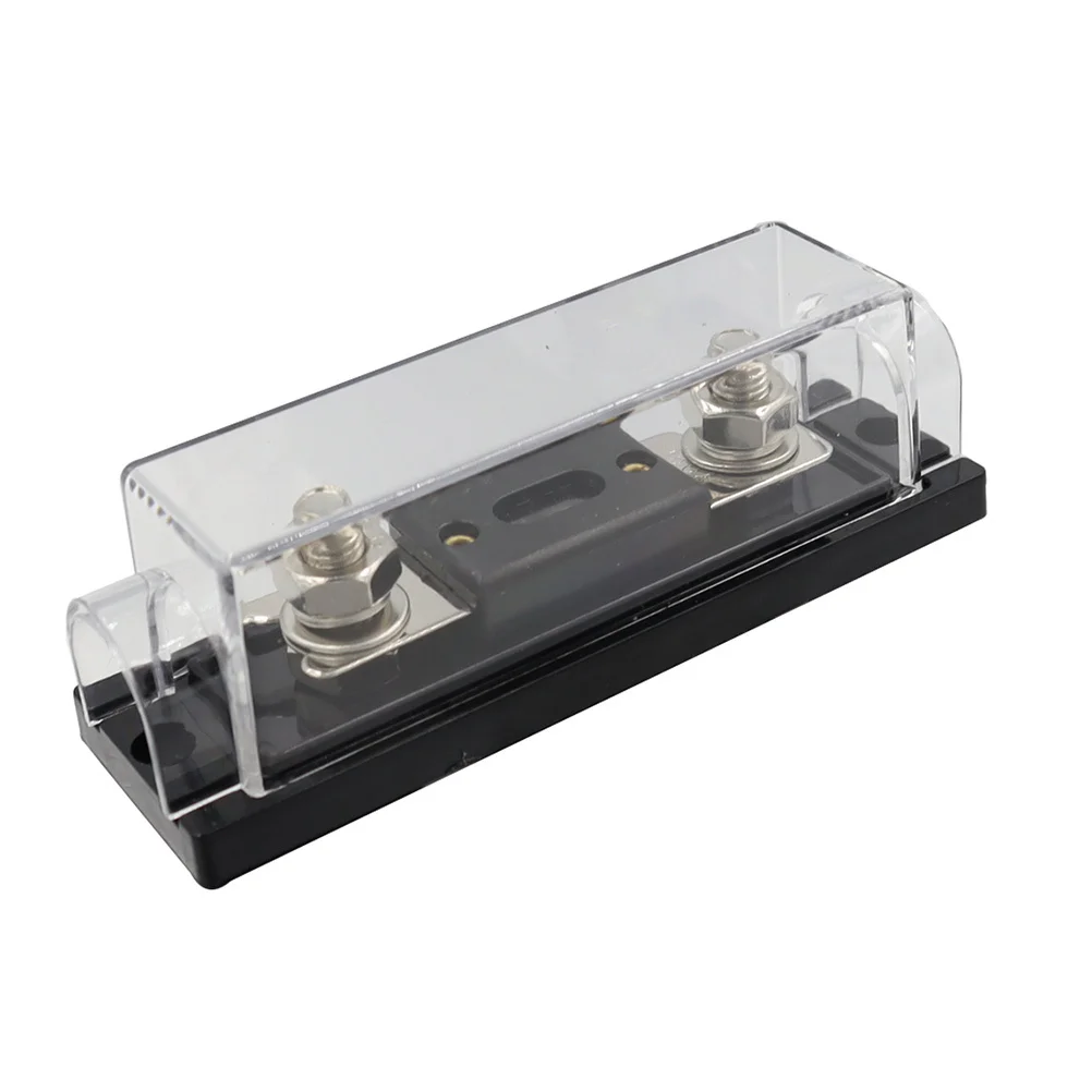

Fused Distribution Block 250 Amp Breaker Anl Fuse Holder Terminal Automotive Fuse Block Transparent Shell Zinc Alloy