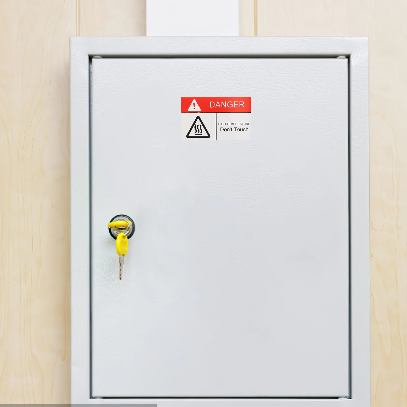 

10Pcs High Temperature Warning Hot Surface Stickers Do Not Touch Self-Adhesive Caution Labels for Machine Safety