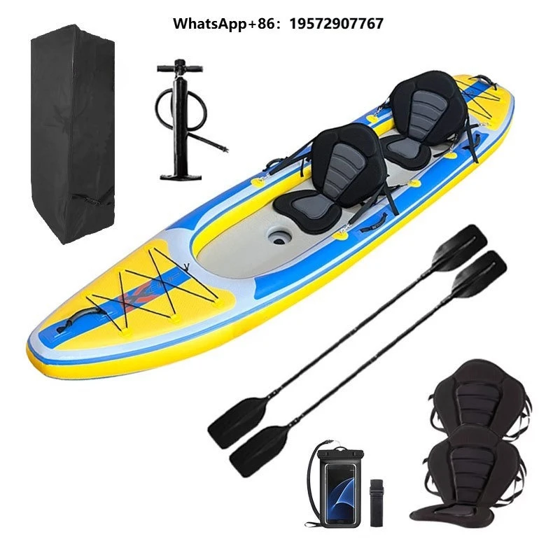 New Design PVC Inflatable Fishing Kayaks 2 Person Wholesaler of Inflated Rowing Boats