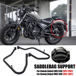 Side Saddle Box Bags Rack For Honda Rebel CMX CM 500 300 CMX500 CMX300 2017-2021 Motorcycle Saddlebag Support Bar Mount Bracket