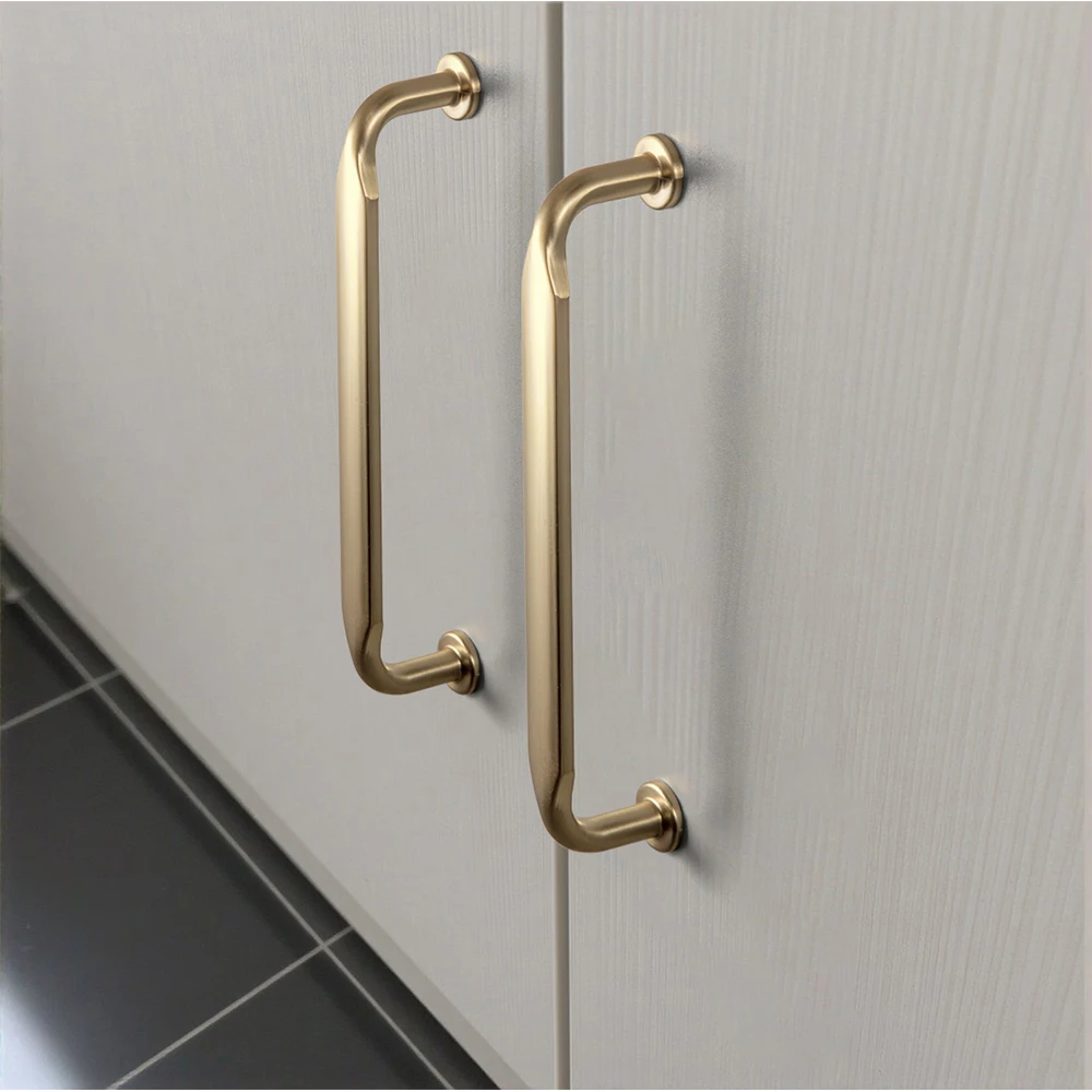 

Goo-Ki Champagne Bronze Zinc Alloy Cabinet Handles - 5''(128mm) Hole Center Cabinet Pull Hardware for Bedroom, Kitchen