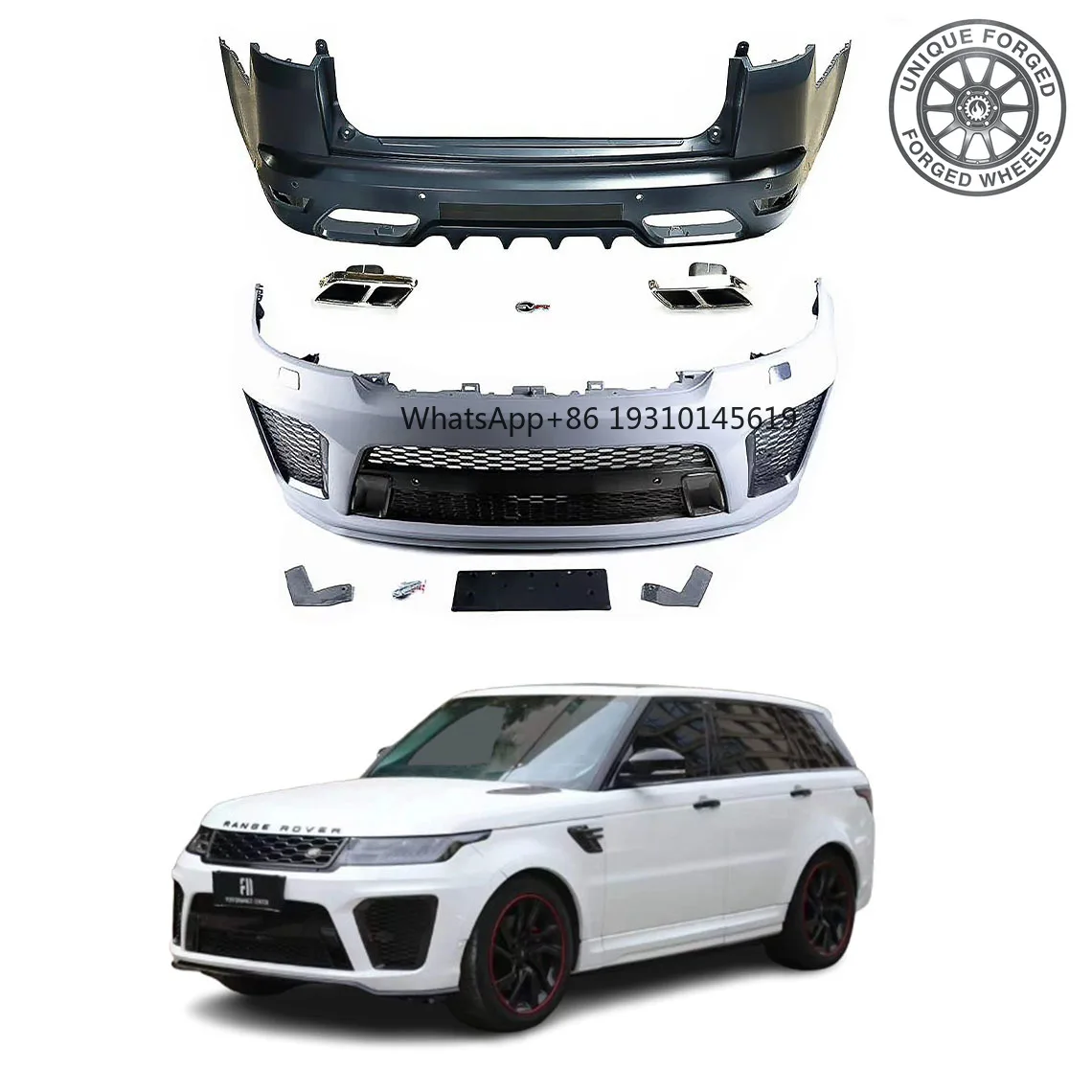 

26 Styles SVR Style Upgrade Body Kit For Land Rover Range Rover Sport 2014-2017 Front Rear Bumper Perfect Fit Parts