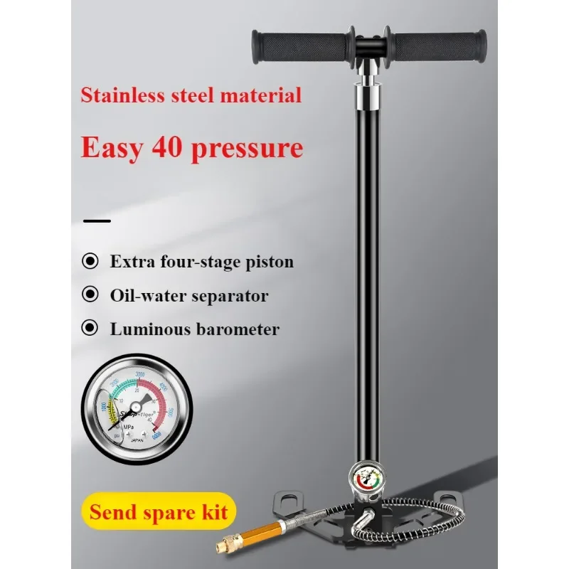 30mpa 4500psi 300bar 4-stufige Hochdruckluft-PCP-Pumpe für PCP-Jagd-Auto-Fahrrad-Nachfüll-PCP-Kompressor