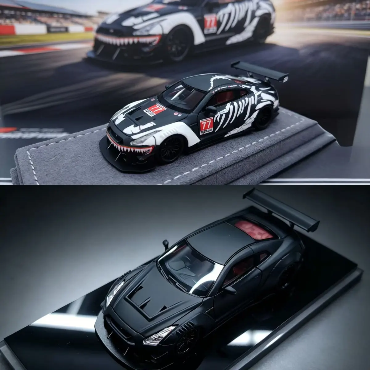 

Mechspeed 1:64 Nissan Skyline GTR R35 LB Modified Resin Model Car Collectible Gift Static Ornament