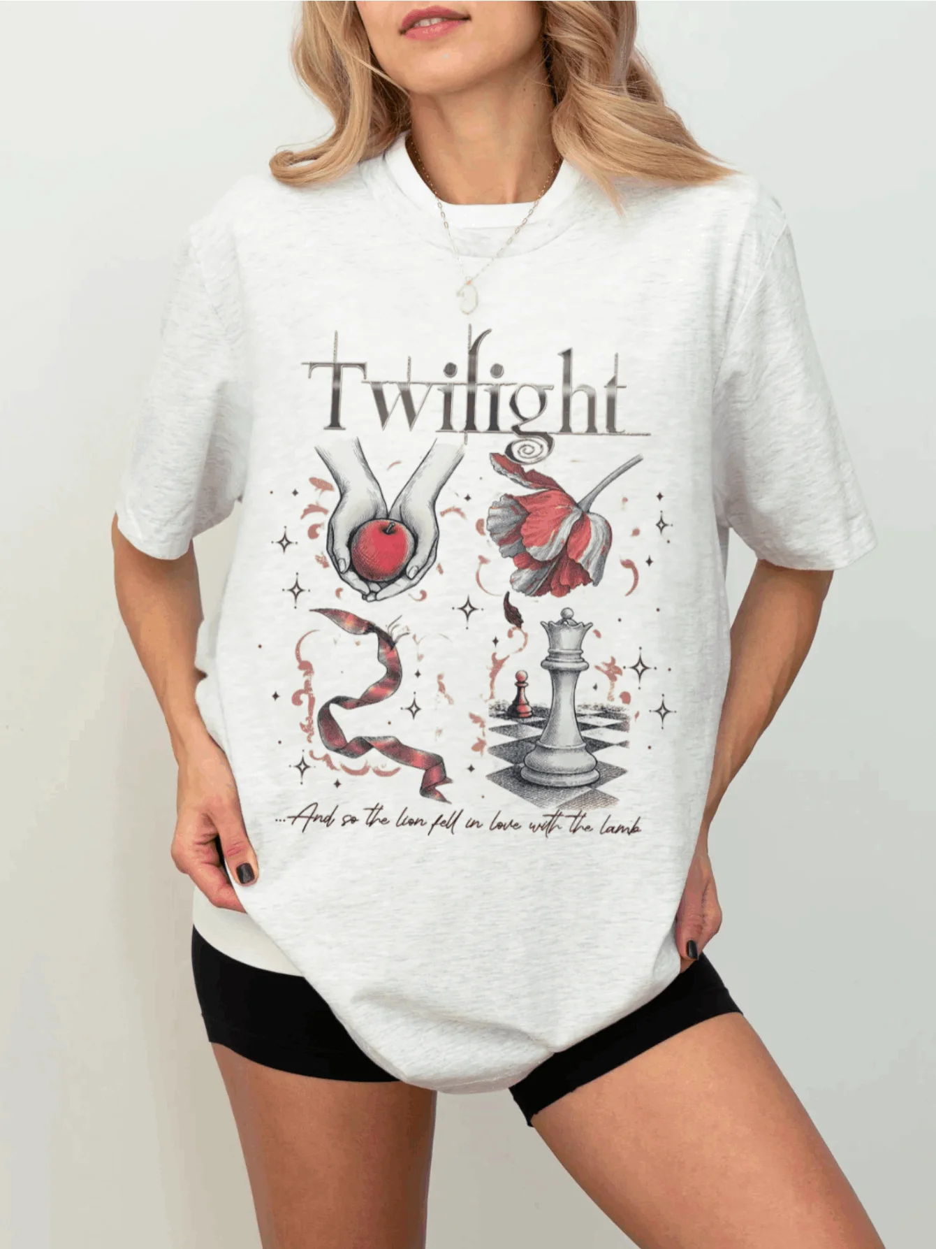 

Twilight Inspired Shirt Book Cover Aesthetic TShirt Twilight Saga Fan Gift Vampires Wolves Romance Unisex Shirt